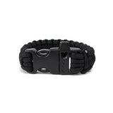 Drop Shipping 2017 Outdoor Self-rescue Parachute Cord Bracelets Whistle Survival Camping Travel Kit W30